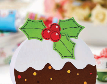 Easy Christmas Pudding Card Easy Christmas Pudding Card
