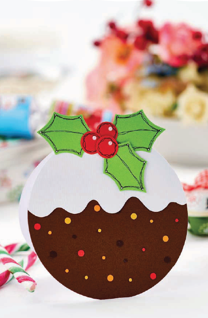 Easy Christmas Pudding Card