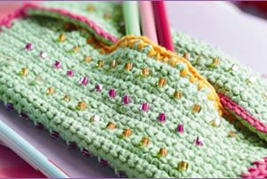 Beaded Crochet Pencil Case Free Project