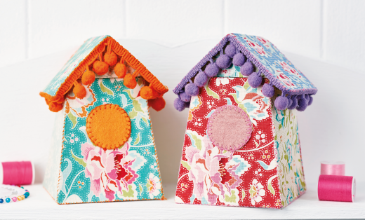 Simple Fabric Birdhouse Project