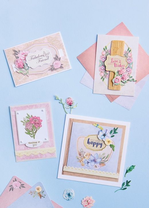 14 Floral Cards To Make With Your Love & Best Wishes Kit