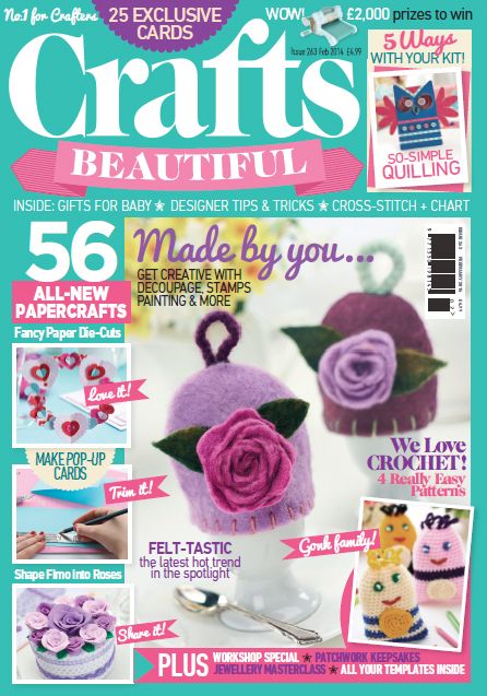 Crafts Beautiful February 2014 (issue 263) Template Pack