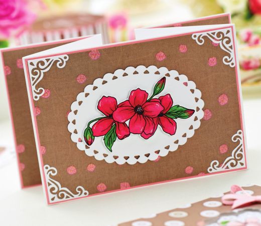 Clematis Themed Painted Cards