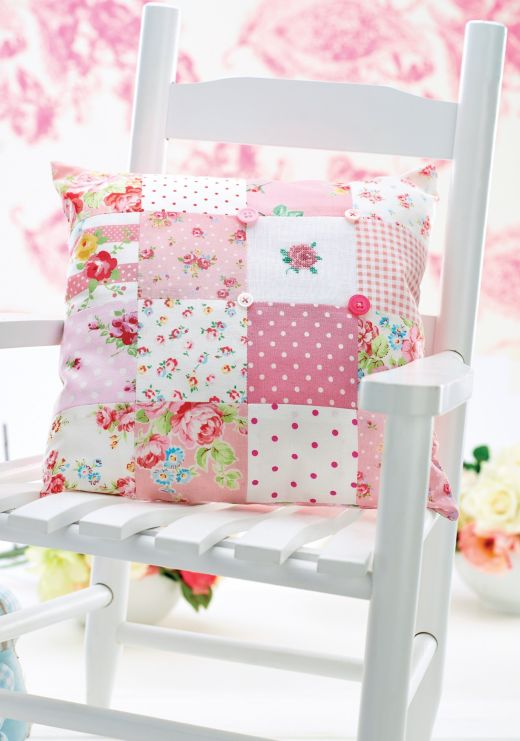 Cross-Stitch & Patchwork Cushion