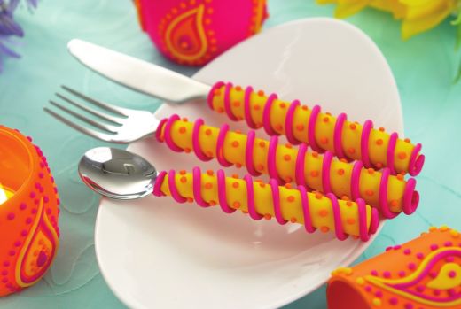 Funky Polymer Clay Cutlery