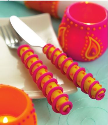 Funky Polymer Clay Cutlery