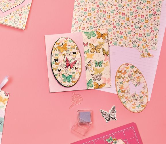 docrafts Papermania Butterfly Dreams Cards