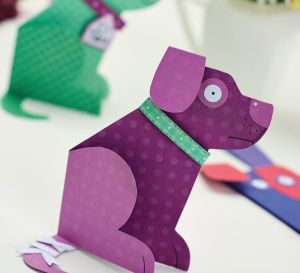 Dog Card Blank Motif