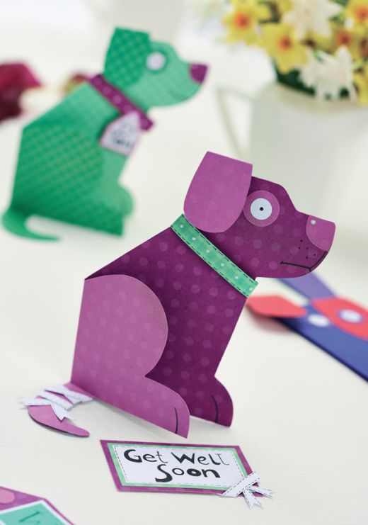 Dog Card Blank Motif