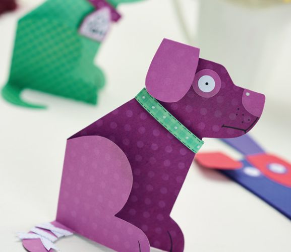 Dog Card Blank Motif
