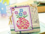 Floral Cross Stitch Card