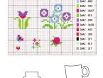 Floral Cross Stitch Card