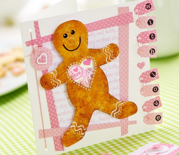 Year-Round Heart Gingerbread Template