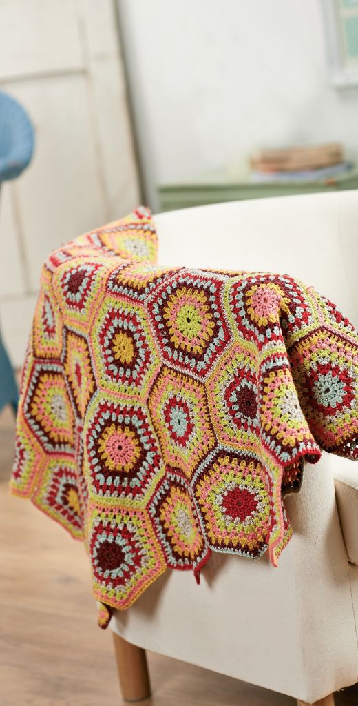 Hexagon Crochet Blanket