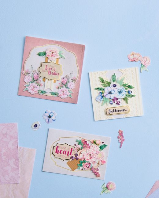 14 Floral Cards To Make With Your Love & Best Wishes Kit