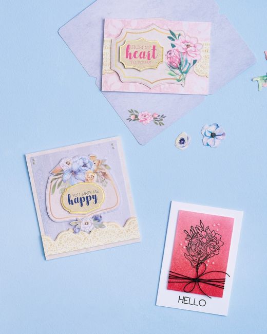 14 Floral Cards To Make With Your Love & Best Wishes Kit