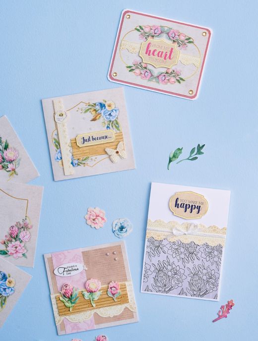 14 Floral Cards To Make With Your Love & Best Wishes Kit