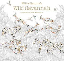 Wild Savannah Colouring In Page Wild Savannah Colouring In Page