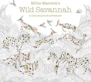 Wild Savannah Colouring In Page