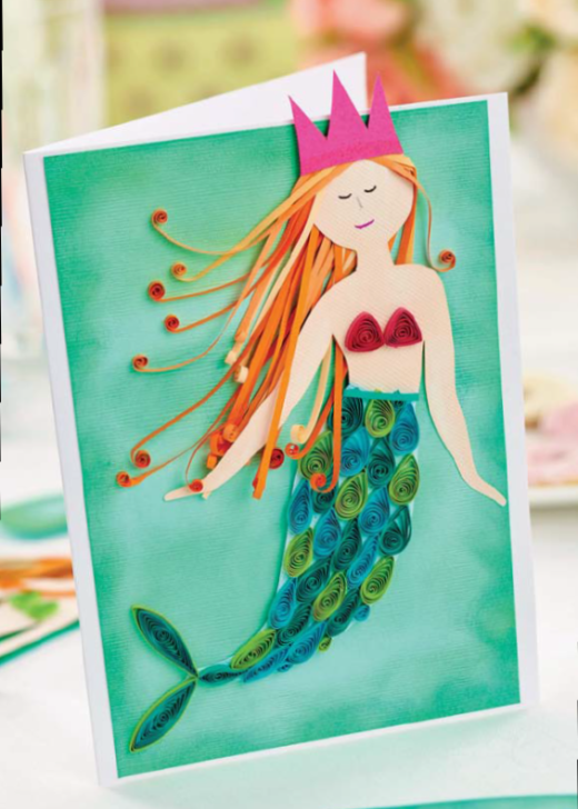 Quilled Mermaid Projects Free Craft Project Papercrafting Crafts