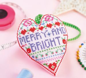 Merry & Bright Cross Stitch Decoration