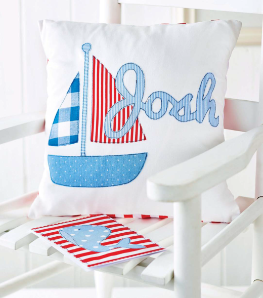 Sew a Personalised Nautical Cushion & Card