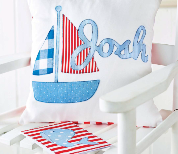 Sew a Personalised Nautical Cushion & Card