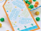 Vibrant Birthday Gifts and Card