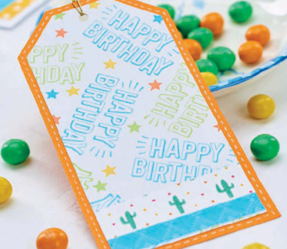 Vibrant Birthday Gifts and Card