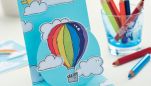 Hot Air Balloon, Rainbow, Sunshine & Cloud Motifs + Sentiments