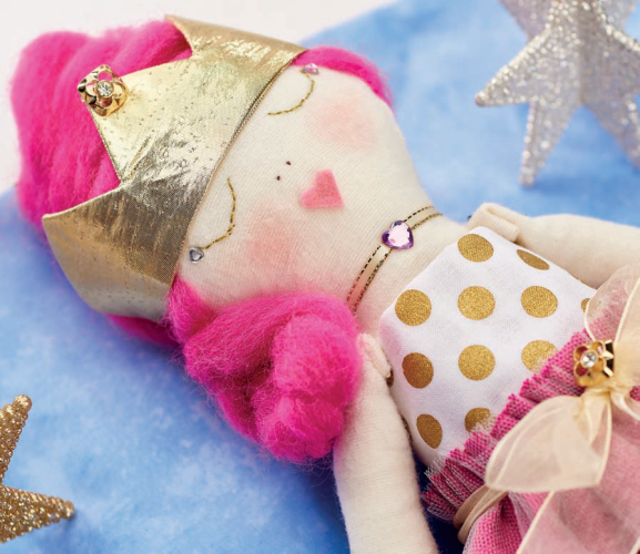 Pretty In Pink Stitched Princess Doll