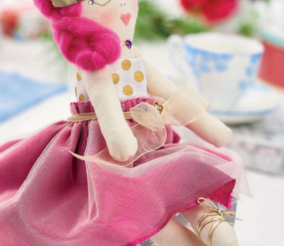 Pretty In Pink Stitched Princess Doll
