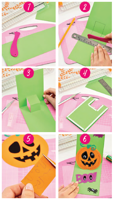 Pop-Up Pumpkin Halloween Card