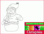 Jolly Snowman Free Digital Stamp