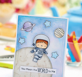 Space Boy Card Space Boy Card