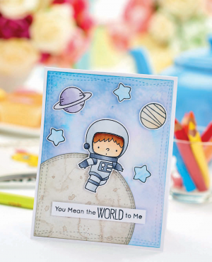 Space Boy Card