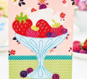 Summer Berry Card and Felt Fruits