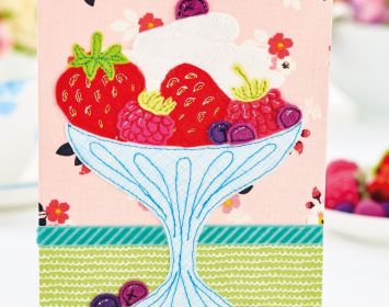 Summer Berry Card and Felt Fruits Summer Berry Card and Felt Fruits