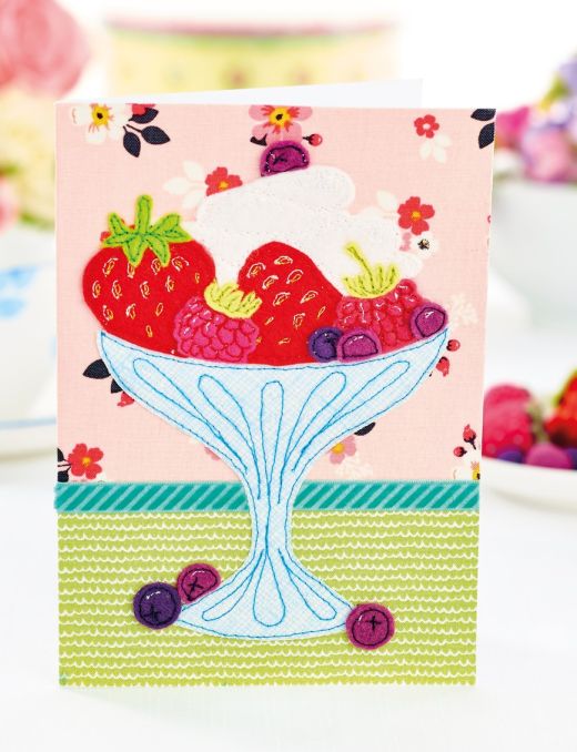Summer Berry Card and Felt Fruits