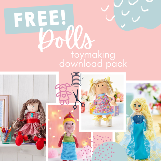 FREE Doll Toymaking Download Project And Template Pack