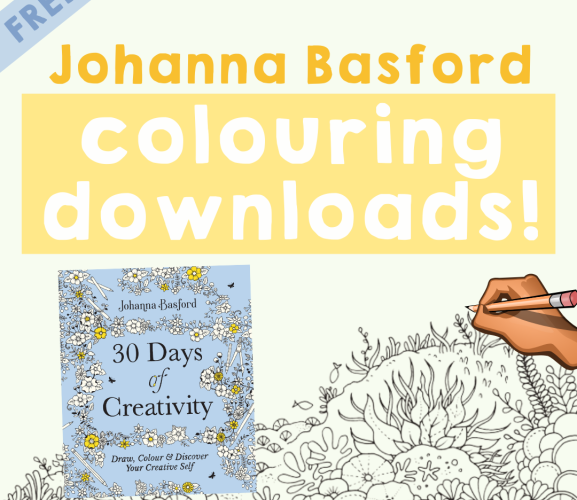 FREE Johanna Basford Colouring Download Free Card Making Downloads 