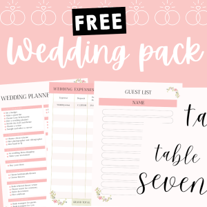 Wedding Planner + Table Numbers!