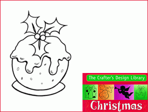 Traditional Christmas Pudding Free Digital Stamp