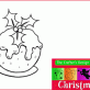Traditional Christmas Pudding Free Digital Stamp