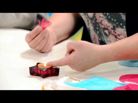 Organza Flowers - Curling with a Flame
