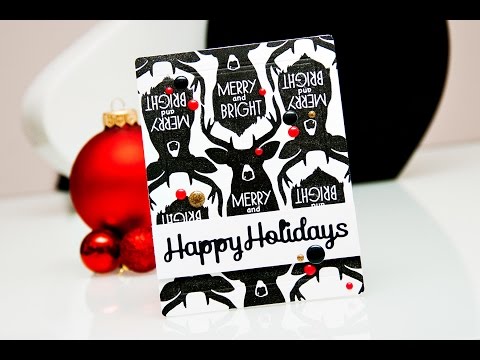 Spellbinders Happy Holidays Card