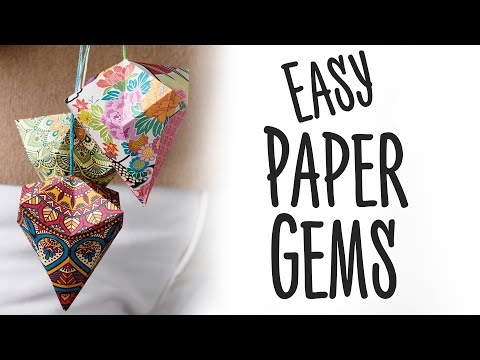 DIY Paper Gems: Easy Papercraft Tutorial