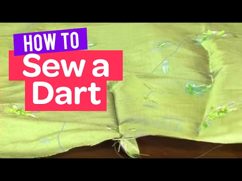 How to sew a dart