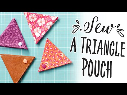 How To Sew An Easy Triangle Pouch