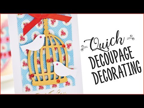 Quick Decoupage Decorating Using Patterned Tissue Paper On Blanks